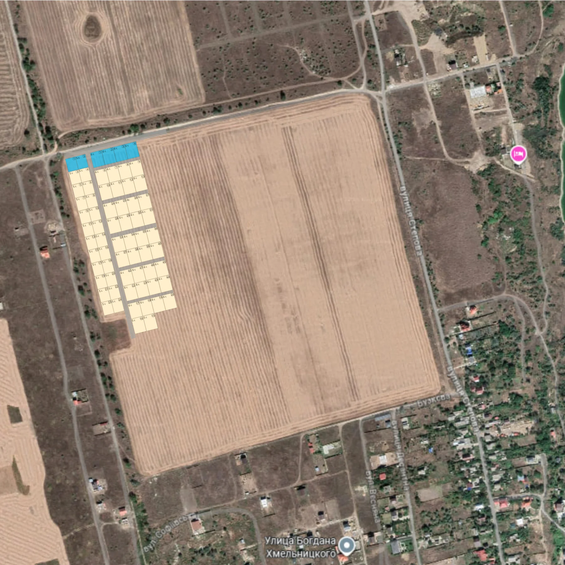 План сверху